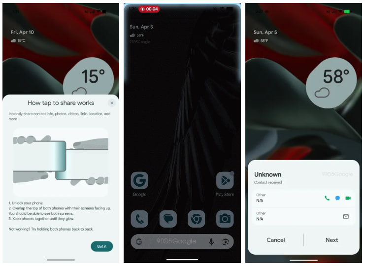 Android Tap to Share