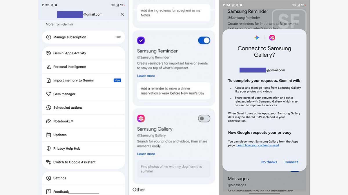 Gemini AI Samsung Gallery