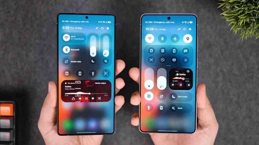 Samsung One UI 8.5 vs One UI 9.0 Quick Panel