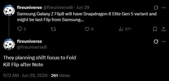 Samsung Galaxy Z Flip discontinue rumor