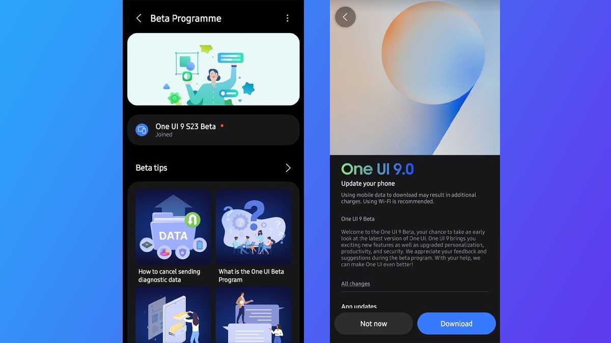 Samsung Galaxy S23 One UI 9 Beta Program