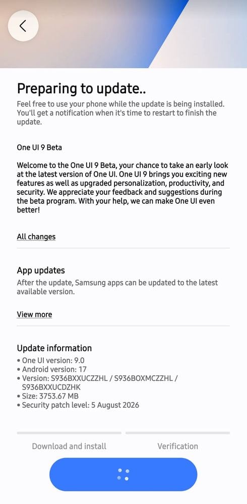 Samsung Galaxy S25 One UI 9 Beta India