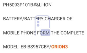 Samsung Galaxy S27 Pro Battery Orion